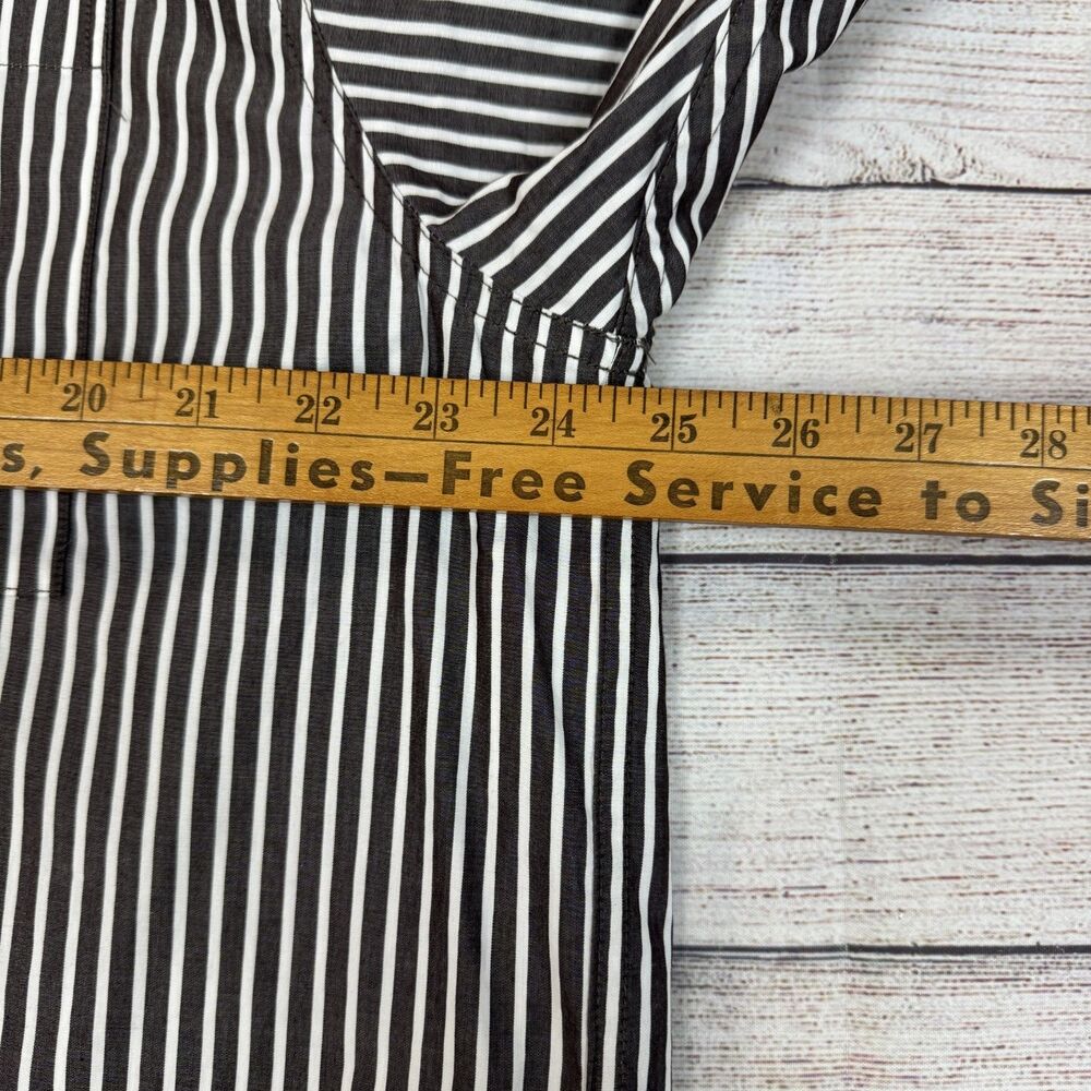 MAMENE Striped Button Down Shirt Oversize Top Blouse Women’s Size 1 - Picture 5 of 6
